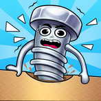screw puzzle pin: nuts & bolts