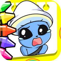 Smurf Cat Mushroom Coloring