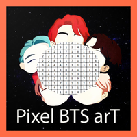 Art BTS Pixel Coloring Number
