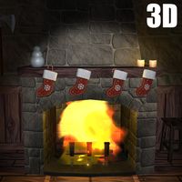3D Medieval Christmas Fireplac