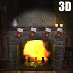 3D Medieval Christmas Fireplac