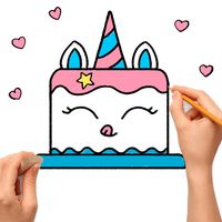 How To draw Cute cake