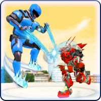 Flying Ice Robot Fighting Game