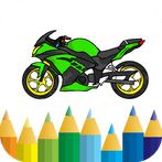 coloring Racing motorbikes