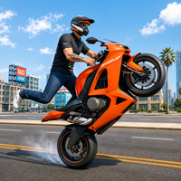 Moto Bike Stunt Wheelie Game