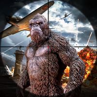Scary Gorilla Animal Hunting