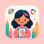 Kids Drawing and Coloring Book