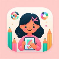 Kids Drawing and Coloring Book