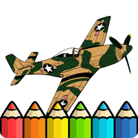 Coloring military plane