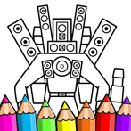 Cameraman Skibydi Draw & Paint