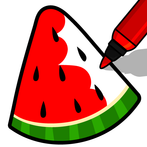 Fruits Coloring- Food Coloring