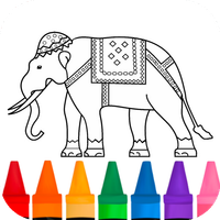 coloring african elephant