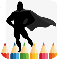 Superhero Coloring Game