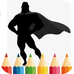 Superhero Coloring Game