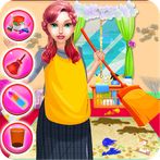 Home Cleaning Girls Game