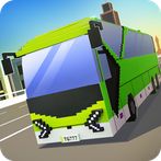 Coach Bus Craft City Driving