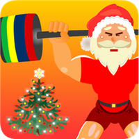 Santa Weightlifter