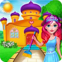 Princess cooking and cleaning