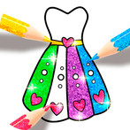 Dress Coloring Game for girls