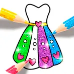 Dress Coloring Game for girls