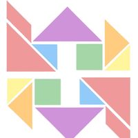 Tangram brains puzzle