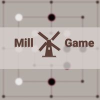 Mill Game: 9 men's morris boar