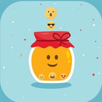 Bounce and collect smiley ball