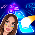 Lady Diana Dancing Tiles Hop