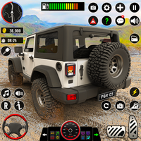 Offroad SUV Jeep Hill Driving
