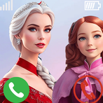 Anna and forzen elsa princess
