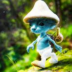 Smurf Cat - Cat Game mushroom