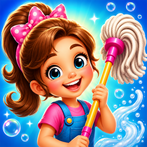 Baby princess home clean game