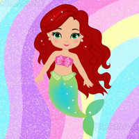 Mermaid coloring for adult