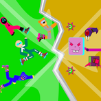 stickman war: dismount robot