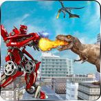 power Robot vs Dinosaur war 3D