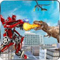 power Robot vs Dinosaur war 3D