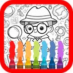 Detective Colouring Pages Book
