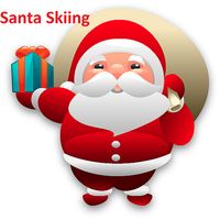 Ride on skis and collect gifts