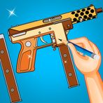 Guns Coloring by number Book