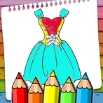 Coloring Book Dress