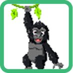 Gorilla Pixel Art