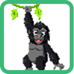 Gorilla Pixel Art