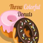 Throw Colorful Donuts