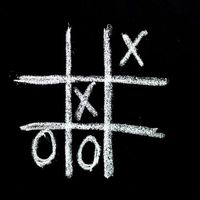 Tic Tac Toe Chalkboard
