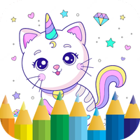 Unicorn Cat Coloring