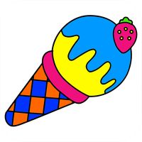 Ice Cream Coloring Game