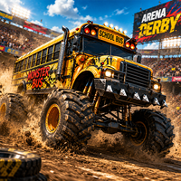 Monster Bus Derby Destruction