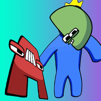 Alphabet VS Rainbow Pusher