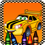 Lightning car Coloring book