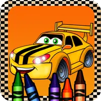 Lightning car Coloring book
